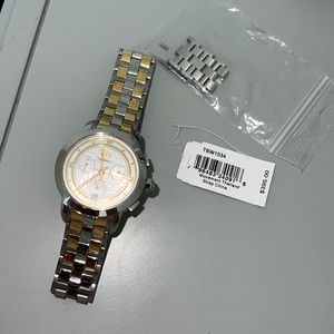 Tory Burch silver and gold watch